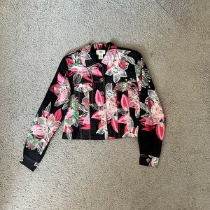 Sandy Starkman Floral Silk Jacket